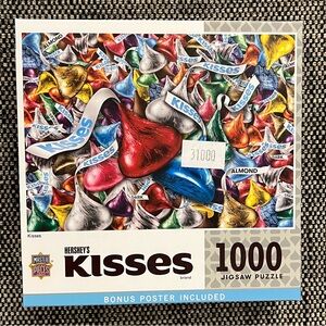 Hershey’s Kisses 1000 Piece Jigsaw Puzzle with Collectible Puzzle included NWT